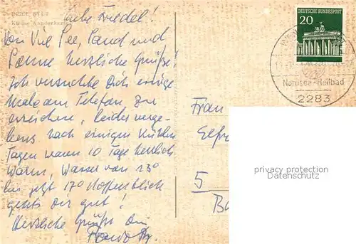 AK / Ansichtskarte Sylt Wanderkarte Landkarte Wappen Sylt