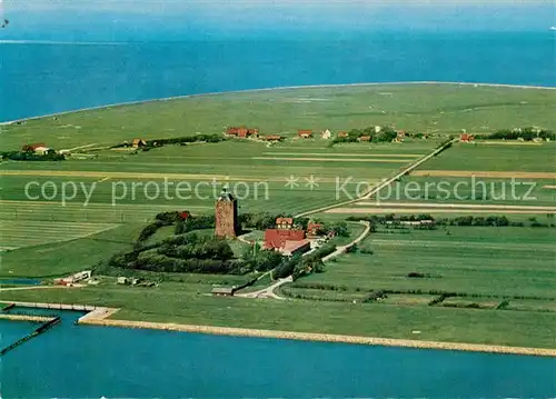 AK / Ansichtskarte Insel_Neuwerk Fliegeraufnahme Insel Neuwerk