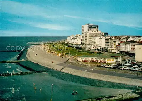 AK / Ansichtskarte Norderney_Nordseebad Strandpromenade vor der Kaiserstrasse Nordseeinsel Fliegeraufnahme Norderney_Nordseebad