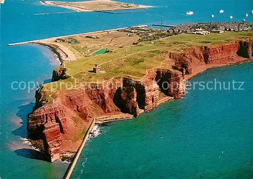 AK / Ansichtskarte Insel_Helgoland Fliegeraufnahme Insel_Helgoland