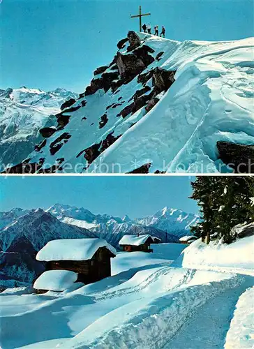 AK / Ansichtskarte Fiesch Eggishorn Riederalp Bettmeralp Winterpanorama Berner Alpen Fiesch