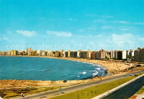 AK / Ansichtskarte Montevideo_Uruguay Vista parcial de la Playa Pocitos Montevideo Uruguay