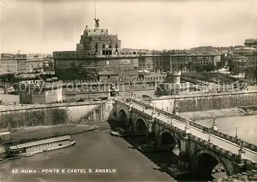 AK / Ansichtskarte Roma_Rom Ponte e Castel Sant Angelo Roma_Rom