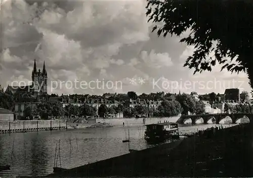 AK / Ansichtskarte Angers La Cathedrale et le Chateau Angers