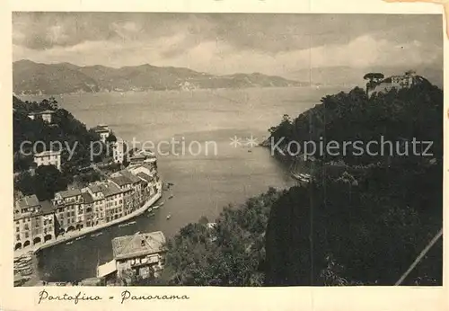 AK / Ansichtskarte Portofino_Liguria Panorama Portofino Liguria
