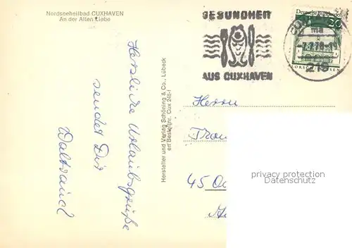 AK / Ansichtskarte Cuxhaven_Nordseebad An der Alten Liebe Faehre Cuxhaven_Nordseebad