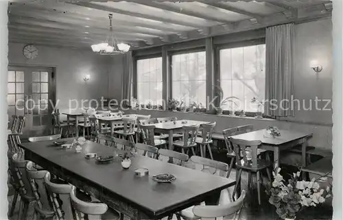 AK / Ansichtskarte ueberlingen_Bodensee Gaststaette Waldhorn Gastraum ueberlingen Bodensee