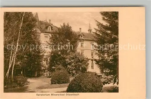 AK / Ansichtskarte Bad_Ditzenbach Sanatorium Bad_Ditzenbach
