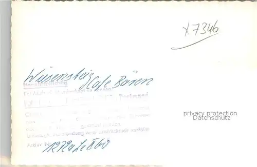 AK / Ansichtskarte Wiesensteig Cafe Baeren Wiesensteig