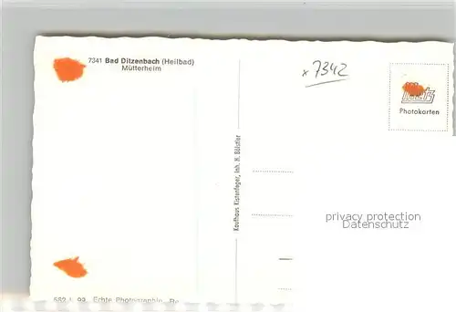 AK / Ansichtskarte Bad_Ditzenbach Muetterheim  Bad_Ditzenbach