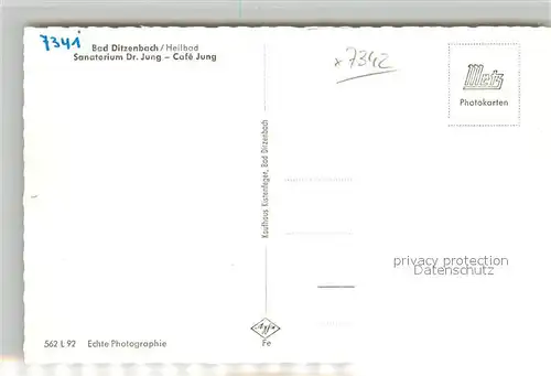 AK / Ansichtskarte Bad_Ditzenbach Sanatorium Dr. Jung Bad_Ditzenbach