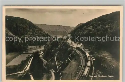 AK / Ansichtskarte Geislingen_Steige Eisenbahn Geislingen_Steige