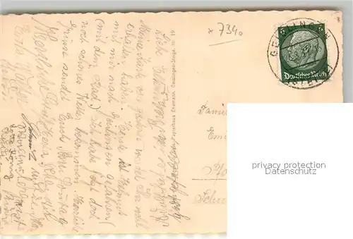 AK / Ansichtskarte Geislingen_Steige Burgruine Helfenstein Geislingen_Steige