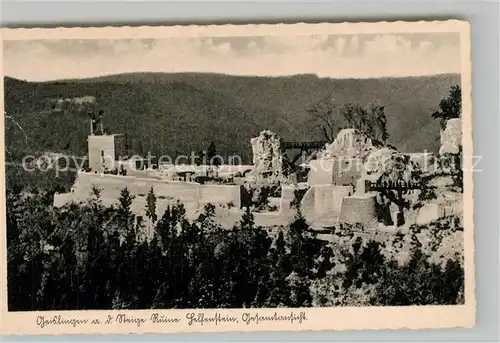 AK / Ansichtskarte Geislingen_Steige Ruine Helfenstein Geislingen_Steige
