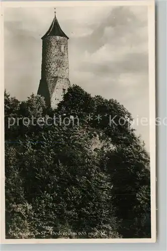 AK / Ansichtskarte Geislingen_Steige Oedenturm  Geislingen_Steige