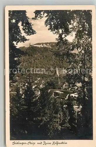 AK / Ansichtskarte Geislingen_Steige Ruine Helfenstein  Geislingen_Steige