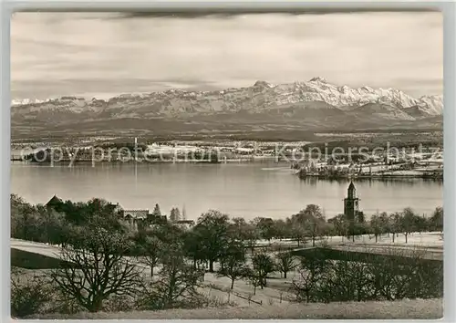 AK / Ansichtskarte ueberlingen_Bodensee Mainaubucht Saentis  ueberlingen Bodensee