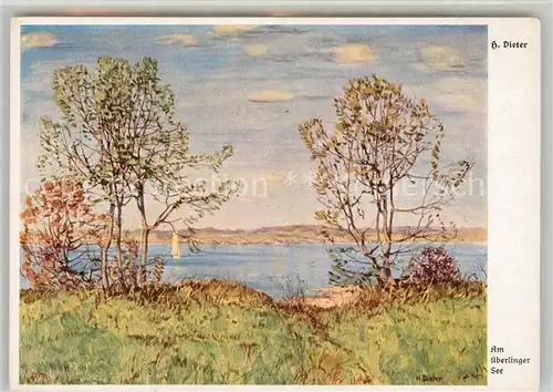 AK / Ansichtskarte ueberlingen_Bodensee Kuenstlerkarte H. Dieter ueberlingen Bodensee