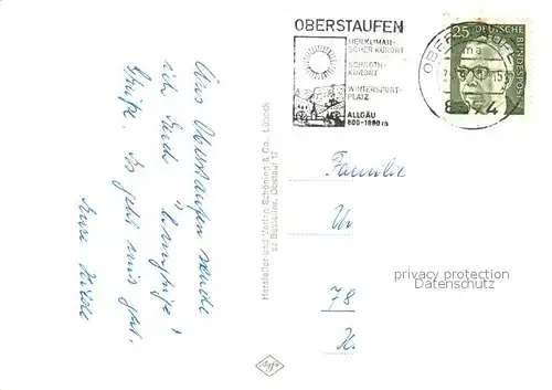 AK / Ansichtskarte Oberstaufen Ortspartien Oberstaufen