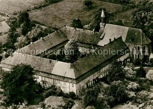 AK / Ansichtskarte Wunstorf Fliegeraufnahme Kloster Mariensee Wunstorf