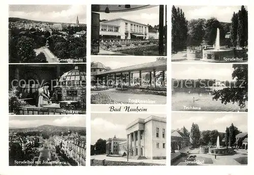AK / Ansichtskarte Bad_Nauheim Sprudelhof Teichhaus Johannisberg Trinkkur  Bad_Nauheim