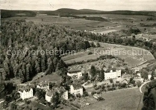 AK / Ansichtskarte Bad_Salzschlirf Fliegeraufnahme Kurpensionen im Westen des Bades Bad_Salzschlirf