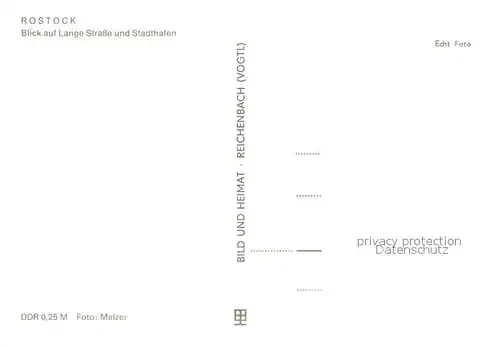 AK / Ansichtskarte Rostock_Mecklenburg Vorpommern Lange Strasse und Stadthafen Strassenbahn Rostock