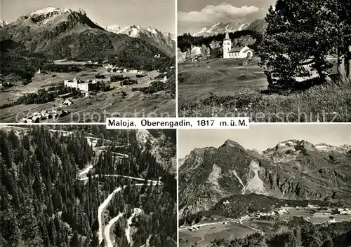 AK / Ansichtskarte Maloja_GR Fliegeraufnahme Hotel Maloja Kulm Maloja_GR