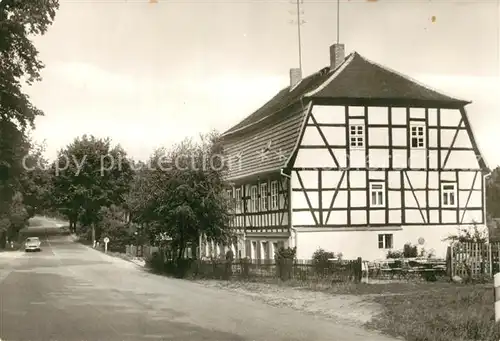 AK / Ansichtskarte Wittenberg_Lutherstadt Duebener Heide Mark Schmelz Heidegasthof Zum Wachtmeister Wittenberg_Lutherstadt