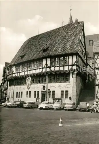 AK / Ansichtskarte Stolberg_Harz Rathaus Fachwerk Stolberg Harz