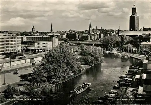 AK / Ansichtskarte Stockholm Motiv fran Klara Sjoe Stockholm