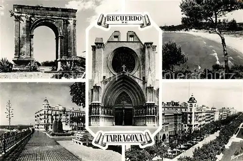 AK / Ansichtskarte Tarragona Strand Kirchentor Steintor Tarragona