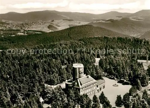 AK / Ansichtskarte Winterberg_Hochsauerland Fliegeraufnahme Gaststaette Astenturm Winterberg_Hochsauerland