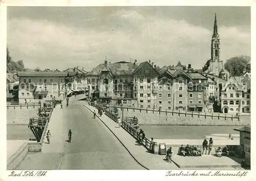 AK / Ansichtskarte Bad_Toelz Isarbruecke Marienstift  Bad_Toelz