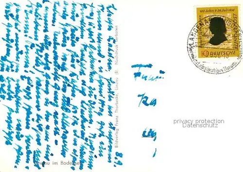 AK / Ansichtskarte Lindau_Bodensee  Lindau Bodensee