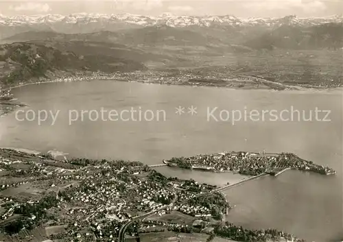 AK / Ansichtskarte Lindau_Bodensee Fliegeraufnahme Bregenzer Bucht Lindau Bodensee
