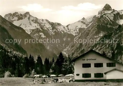 AK / Ansichtskarte Oberstdorf Cafe Christlessee Oberstdorf