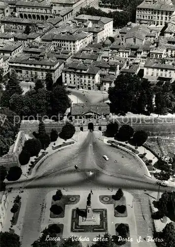 AK / Ansichtskarte Lucca Fliegeraufnahme Porta S Pietro Lucca