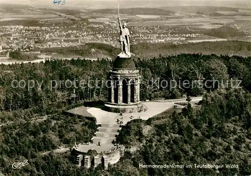 AK / Ansichtskarte Hermannsdenkmal Fliegeraufnahme Hermannsdenkmal