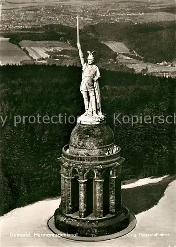 AK / Ansichtskarte Detmold Fliegeraufnahme Hermannsdenkmal Detmold
