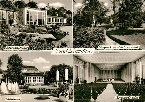 AK / Ansichtskarte Bad_Salzuflen Wandelhalle Leopoldsprudel Kurhaus Bad_Salzuflen