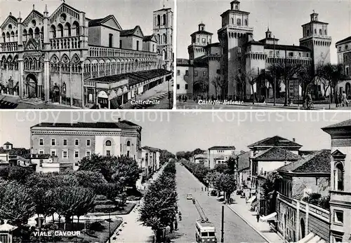 AK / Ansichtskarte Ferrara Cattedrale Castello Estense  Ferrara