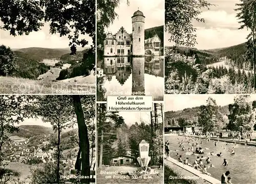 AK / Ansichtskarte Heigenbruecken Schloss Mespelbrunn Ehrenmal  Heigenbruecken