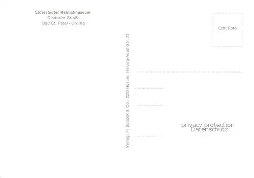AK / Ansichtskarte St_Peter Ording Eiderstedter Heimatmuseum  St_Peter Ording