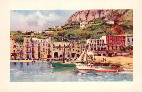 AK / Ansichtskarte Capri_Napoli Marina grande L approdo Capri Napoli