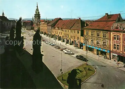 AK / Ansichtskarte Chomutov Rathaus Stadtansicht Chomutov