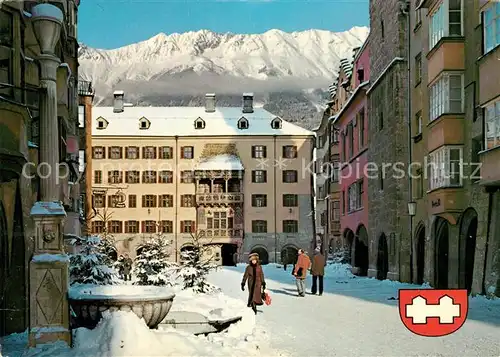AK / Ansichtskarte Innsbruck Goldenem Dachl Winteraufnahme Innsbruck