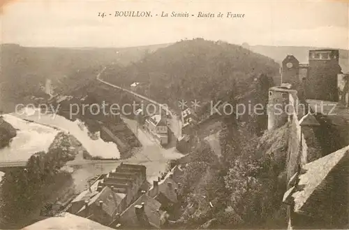 AK / Ansichtskarte Bouillon_sur_Semois Panorama La Semois Routes de France Bouillon_sur_Semois