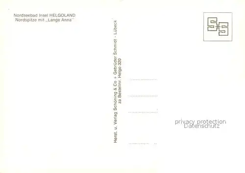 AK / Ansichtskarte Helgoland Nordspitze mit Lange Anna Helgoland