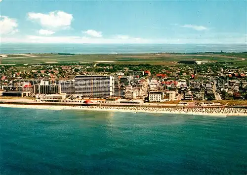 AK / Ansichtskarte Westerland_Sylt Nordseeheilbad Nordseeinsel Fliegeraufnahme Westerland_Sylt